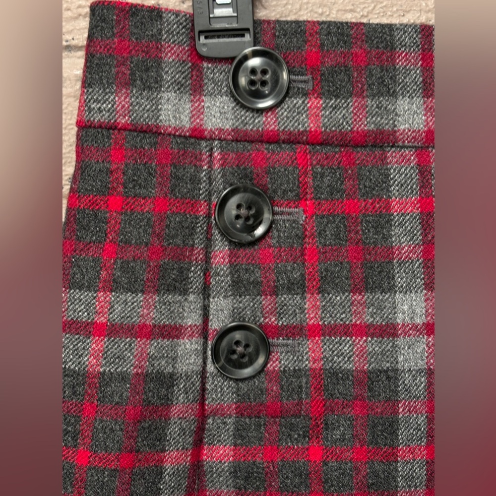 GAP Plaid wool blend skirt 6 - Picture 2 of 9